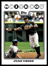 Juan Uribe 2008 Topps #639 Chicago White Sox MLB READ FREE SHIPPING AutographDen