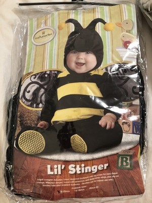 Infant Toddler Baby Little Stinger Bumble Bee Costume Size 6-12 Months