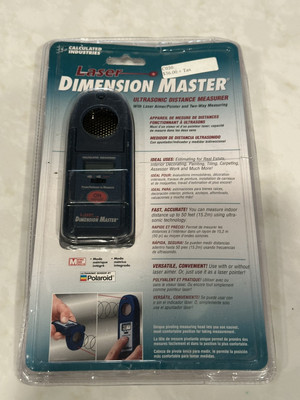 Calculated Industries Laser Dimension Master Ultrasonic Distance Measurer Sealed