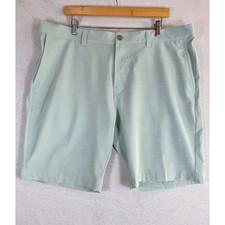 Travis Mathew On A Boat Golf Shorts Green Performance Blend Men sz 40