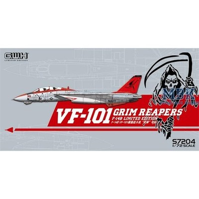 GREAT WALL HOBBY GWH-S7204 Grumman F-14D Tomcat VF-101 ''Grim Reapers''