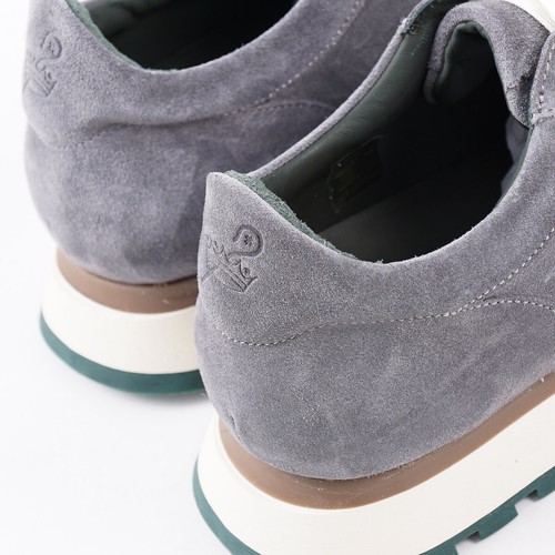 Pastori by di Bianco 'Lucius' Gray Calf Suede Sneakers US 11.5 Shoes NIB - Picture 5 of 11