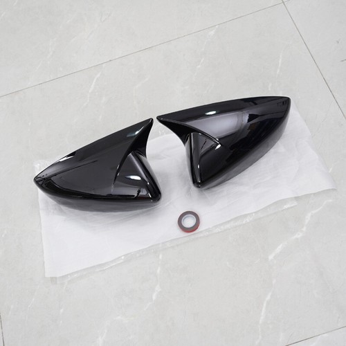 OX Horn Rear View Mirror Cap Cover Trim Glossy Black Fits Mazda CX-50 2023-2024 - Picture 4 of 13