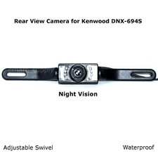 Rear View Camera Backup License Plate Night for Kenwood DNX-694S DNX694S 