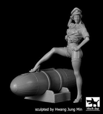 US Pin-up N°3 Cat.n.: F32034 , Black Dog, 1:32