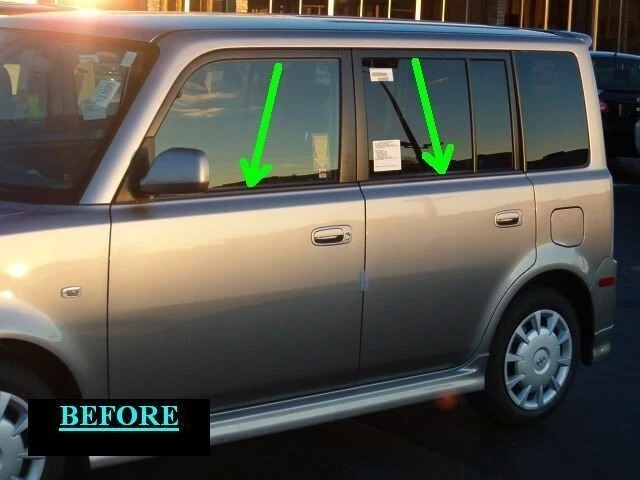 2004 2005 年 SCION XB 铬制低窗装饰模 4 件保修 04 05 06 — 第 3/4 张图片