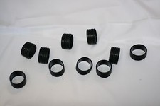 RACQUETBALL FINISHING GRIP RING. RUBBER. BLACK COLOR. TEN. 10 SETS. in bulk.