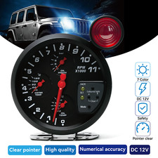 5 4in1 7color Tachometer Meter With Shift Light Water Oil Temp Oil Press Gauge