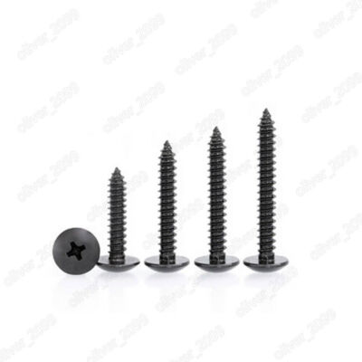 Black 304 Stainless Steel Phillips Cross Truss Head Self Tapping Screw M2.2-M4.8