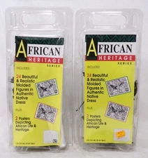 CG Co African Heritage Series 48 Molded Figures Authentic Dress Plastic Soldier