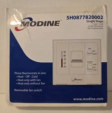 Modine Three Thermostats In One Single Stage 5H0877820002 Non Programmable 24v 