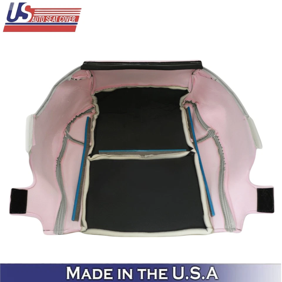 Cubiertas delanteras de cuero genuino gris titanio claro para Chevy Silverado 2012-2014 Foto 3 de 4