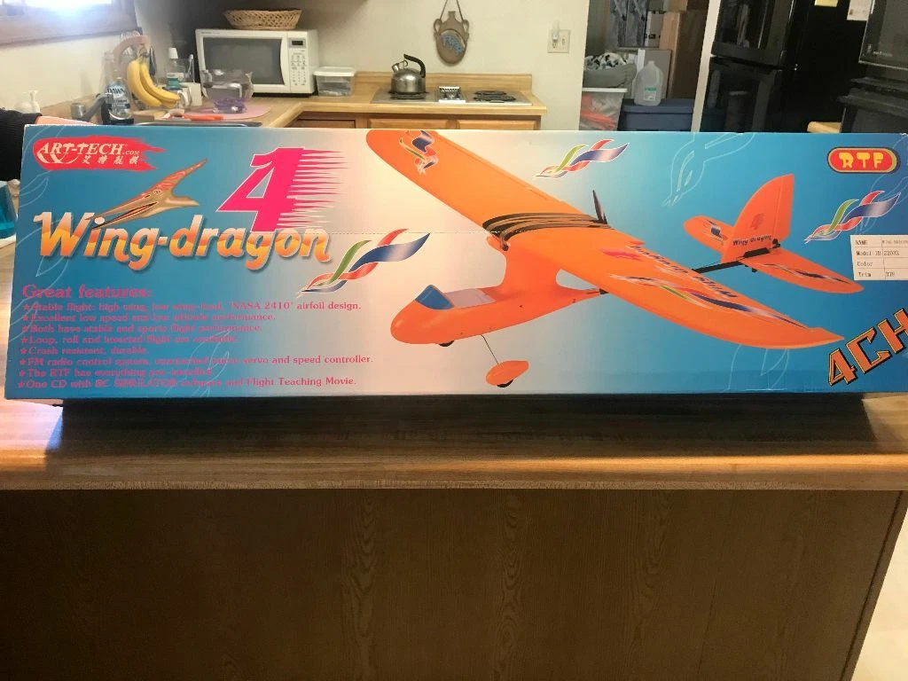 Art Tech Wing Dragon 4 RC Airplane RTF Version Pusher Glider