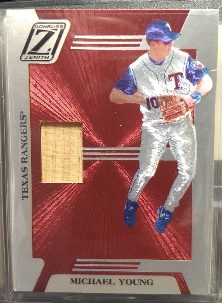 2005 Donruss Zenith Michael Young Z-Bat (ZB-90) game-used