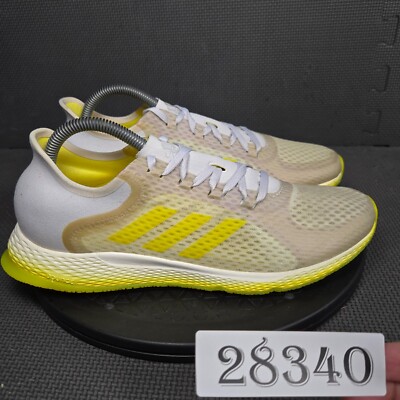 Adidas Focus Breathe Shoes Womens Sz 10 White Yellow Athletic Trainers Sneakers