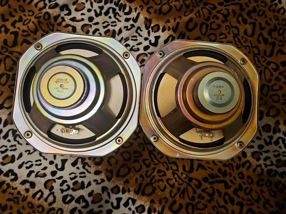 Par de altavoces subwoofer Fisher 12 pulgadas Fisher 3 vías DS-825 8 OHM (PROBADO) de colección Foto 4 de 4