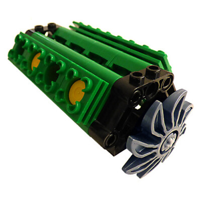 レゴV8エンジン 8シリンダー Lego V8 GREEN Engine (technic,piston,cylinder,block,motor