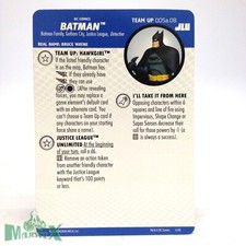 Heroclix Justice League Unlimited set Batman 005a.08 Team-Up card Hawkgirl