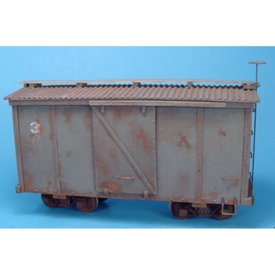 On30 17' STEEL SIDE 7 TON BOX CAR WISEMAN MODEL SERVICES / YORKE KIT #TYSTLBOX 