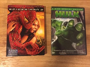 Spider Man 2 Hulk Lot Of 2 Dvds Marvel Comics Movies Ebay