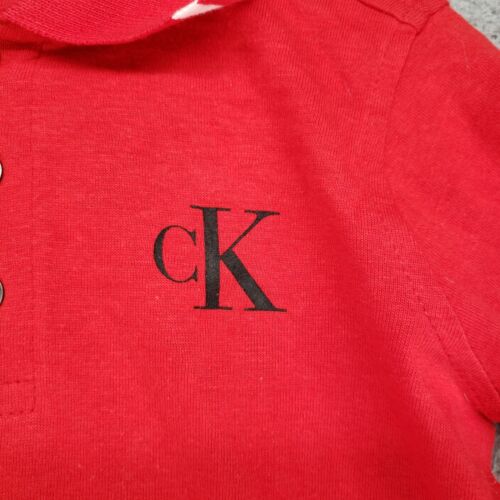 CALVIN KLEIN Boys POLO SHIRT ONLY 24 MONTHS Red NWT - Picture 7 of 18