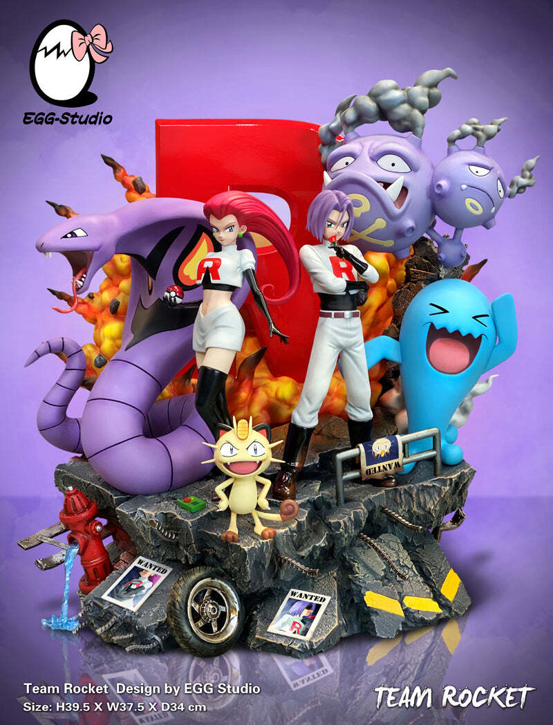 ポケモンガレージキット Team Rocket フィギュア EGG Studio NEW Egg Studio - Team Rocket Pokemon Resin Statue | eBay