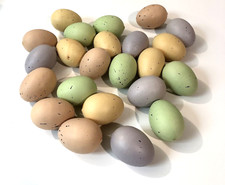 24 Faux Fake Artificial Easter Eggs Farmhouse Kitchen Decor Staging Theatre Prop