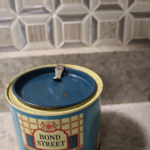 1930s- 1940sBond Street Pipe Tobacco Can 14oz - Phillip Morris - Very Nice Color - Picture 2 of 6