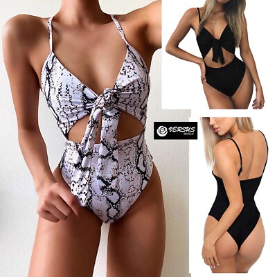 Costume da Bagno Intero Aperto Brasiliano Mare Donna Woman
