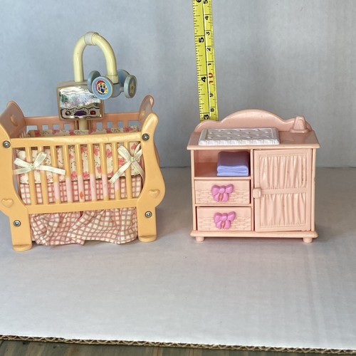 Loving Family Baby Nursery Fisher Price dollhouse Baby Nursery furniture - Picture 9 of 9