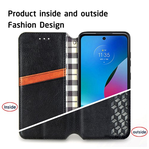 Funda tipo billetera de cuero con soporte para Motorola Moto G 5G Edge + G Stylus 2023 2024 - Imagen 25 de 52