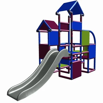 MOVEANDSTIC Move and stic Baukasten "MORITZ" mit Rutsche Spielturm Kletterturm Klettergerüst