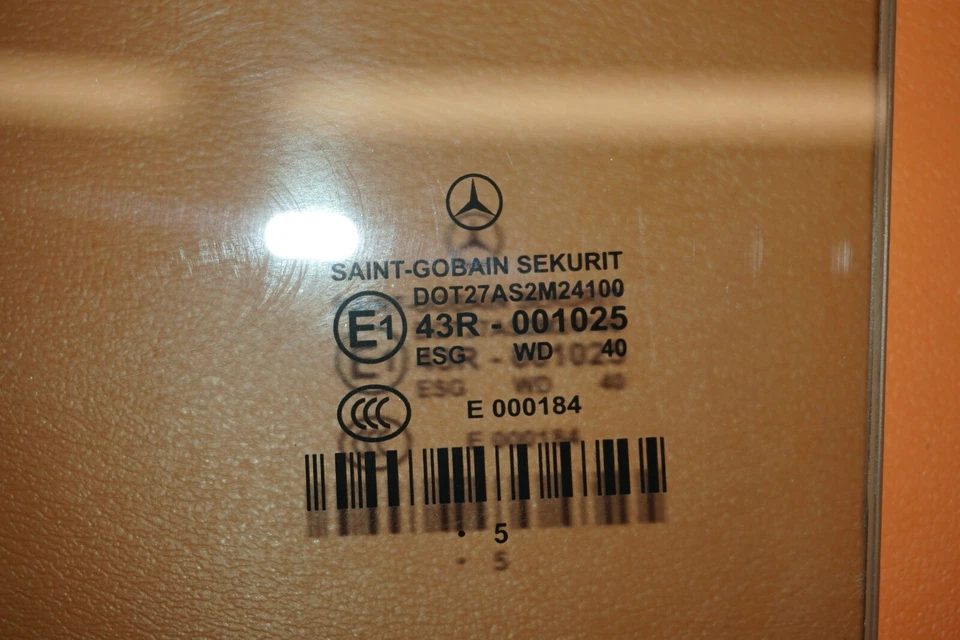 MERCEDES BENZ E320 CRISTAL PUERTA TRASERA IZQUIERDA 2007 2008 2009 E350 E500 W211 OEM Foto 4 de 4