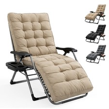 Keplin Zero Gravity Chair with Cushion Square Tube Frame for Indoor Outdoor