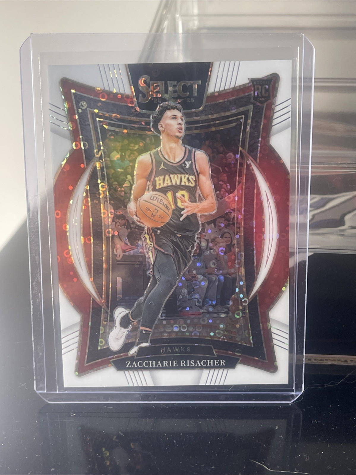 2024-25 Panini Select Zaccharie Risacher Concourse White Disco 55/75 Pack Fresh