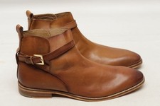 Men\'s Brown Suede Ankle jodhpur Boots size 8.5 Jack Erwin Jack Erwin Mens Ellis Chelsea Boot Brown Full Grain Leather  main image 2