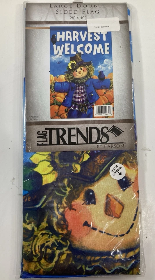 Espantapájaros Otoño Casa Bandera Halloween Fiesta Decoración Calabaza Pájaro Negro Granja Rústico Foto 2 de 4
