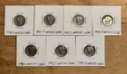 Mercury Dime Coin Lot of 7 -90% Silver - Good Shape - Open bid BELOW SPOT!