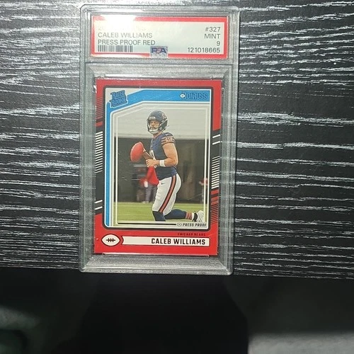 Panini Donruss 2024 Rated Rookie Caleb Williams #327 Press Proof Red PSA 9 Bears