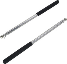2st Teleskop Fahnenstange Schwarz Edelstahl Tour Guide Handfahnenmast Outdoor Ve