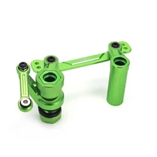 Treal X0039WX8EH Aluminum Steering Bellcrank Servo Horn Linkage (Green) for T...