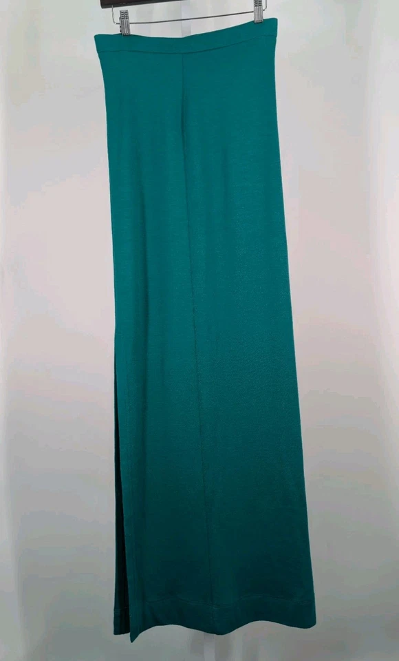 Saia Longa de Malha de Lã Verde Selva Calvin Klein 205w39nyc 28" Cintura Raf Simons - Imagem 2 de 4