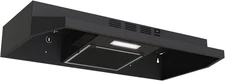 Under Cabinet Range Hood 30 inch, Ducted/Ductless Convertible 30 Black 