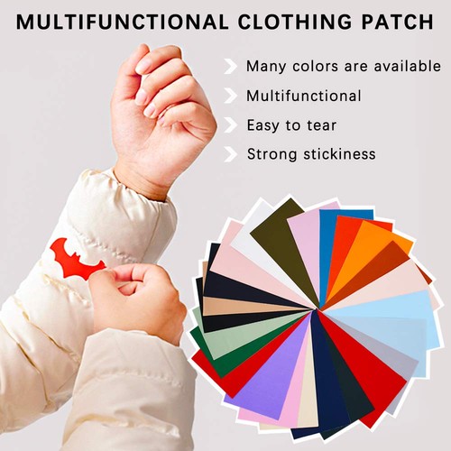 24PCS Self-Adhesive Nylon Repair Patches 24 Colors Waterproof Lightweight Fab... - Picture 4 of 8