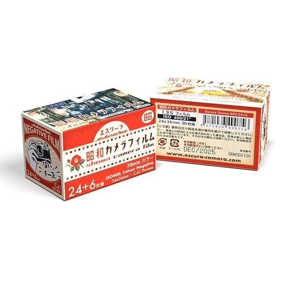 Escura Showa Camera Film 24 + 6EX color film 30 shots ISO 400 Set