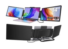 Laptop Screen Extender Monitor Portable, 14" 1200P Triple Screen Laptop Monit...