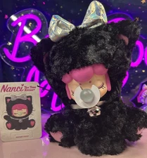 Nanci Tea Time Kitties: Black ‘Midnight Honey’ NEW, Open, Card, Free Shipping