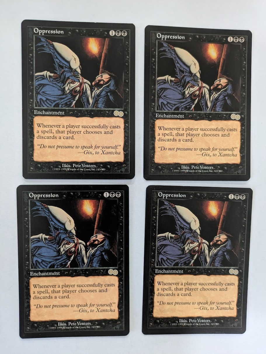 Oppression Urza's Saga MTG NM Free shipping with tracking