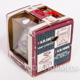 RARE Nintendo Wrist watch In Cube Case Famicom Robot Banpresto JAPAN GAME NES