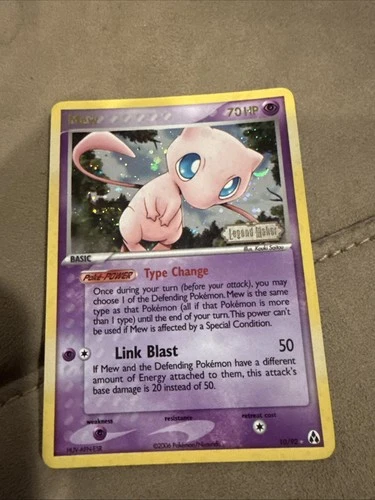 Pokemon Mew EX Legend Maker Reverse Holo Rare #10 PSA 8